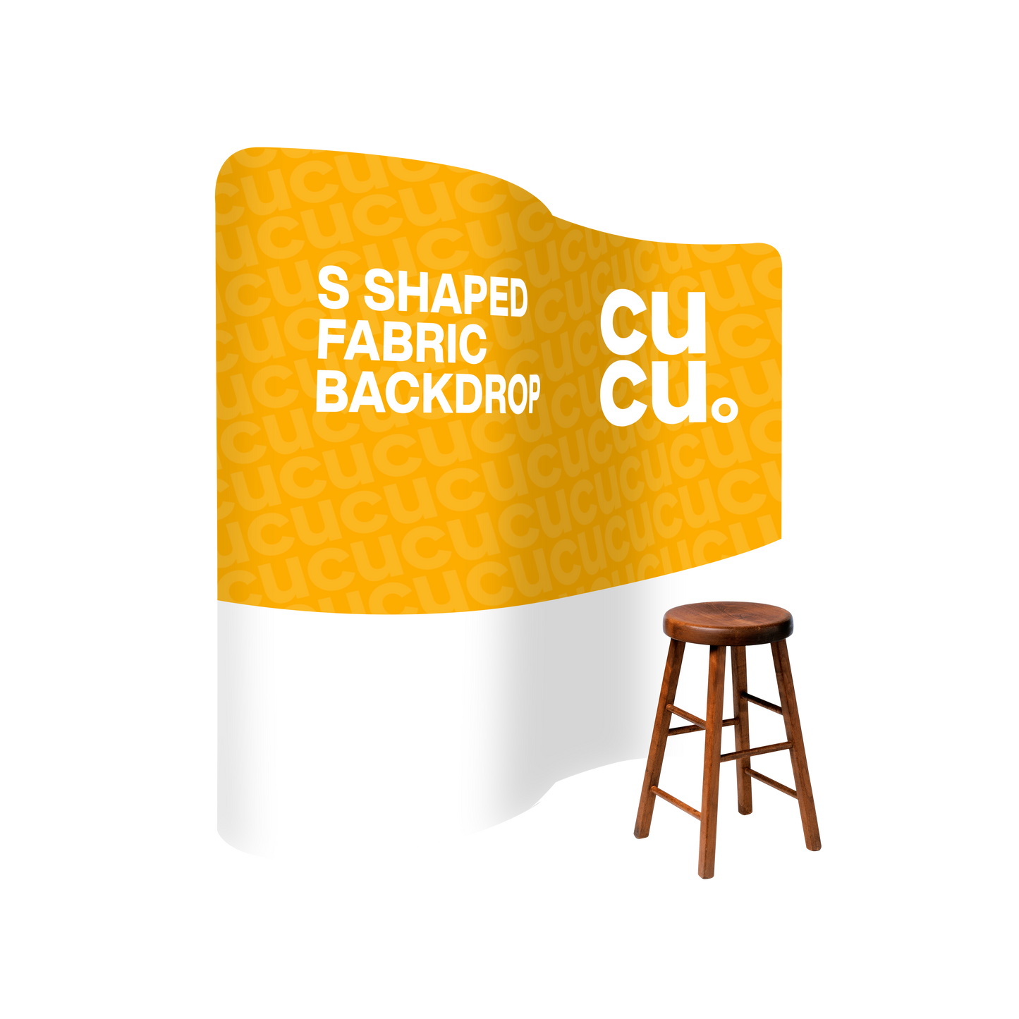 S Shaped Fabric Backdrop